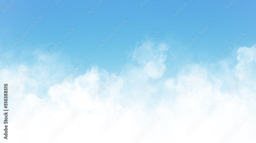 Abstract blue sky with big cloud background ,illustration wallpaper Abstract blue sky with big cloud background ,illustration wallpaper