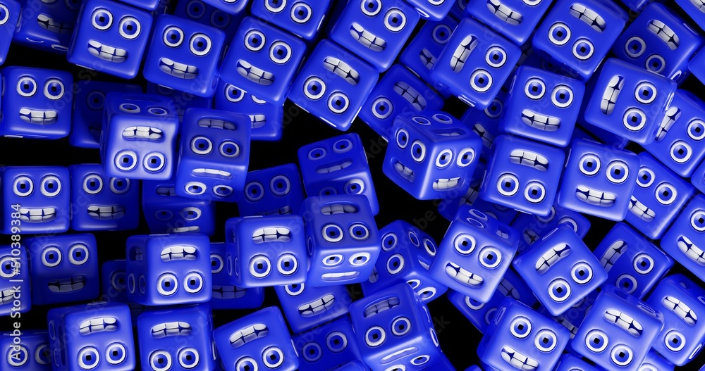 smiley cubes made in 3d with blender smiley cubes made in 3d with blender