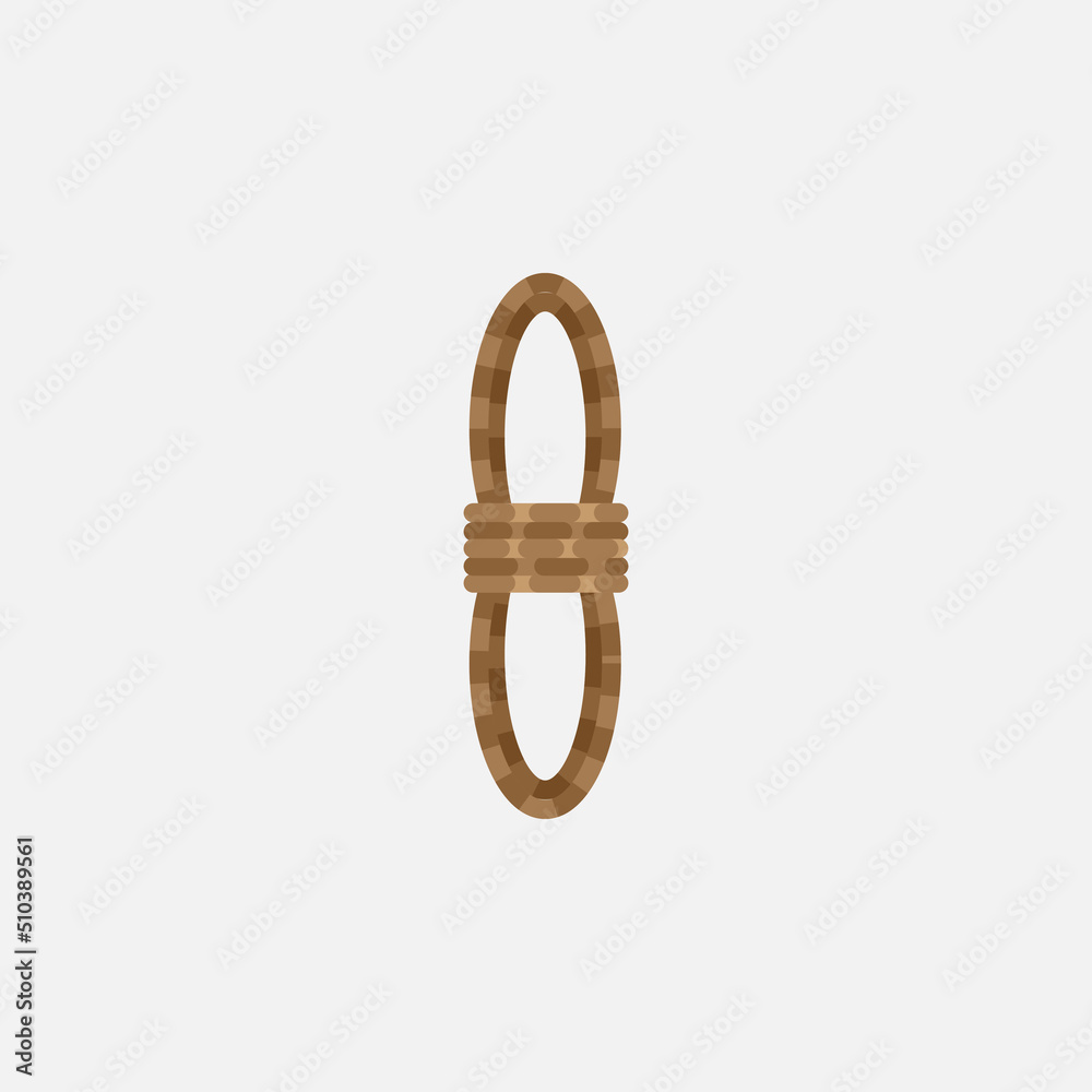 Obraz premium Rope Icon. Construction Concept. - Vector
