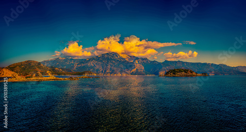 panorama view of the ocean (Istanbul - Fethiye) 