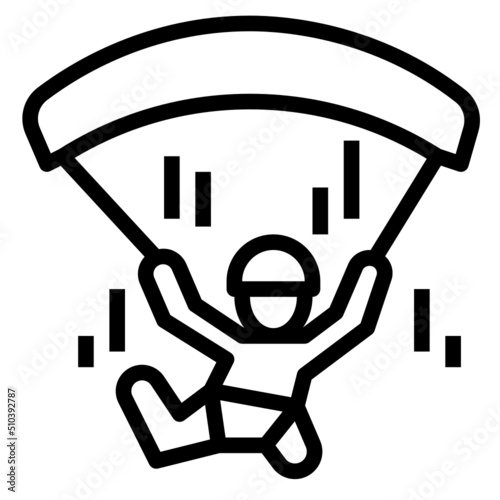 Sky Diving Icon