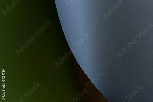 Green and black folded paper abstract background