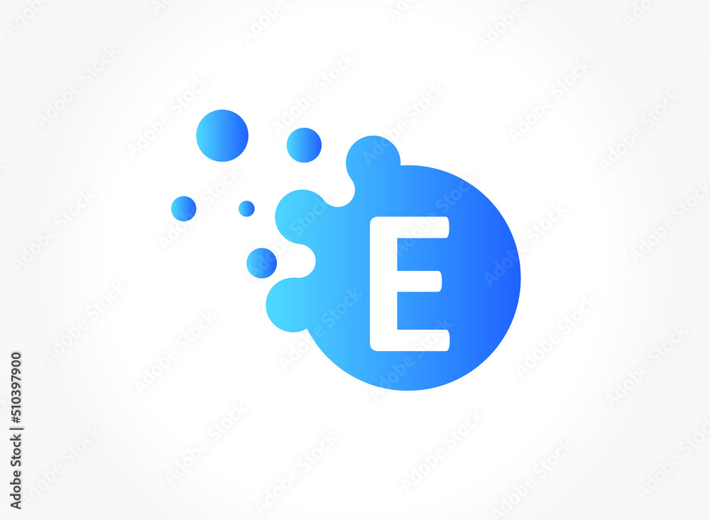 Dots Letter E Logo. E Letter Design Vector with Dots. EPS 10. Dots Letter E Logo. E Letter Design Vector with Dots. EPS 10.