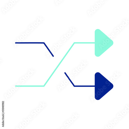 arrows on white background