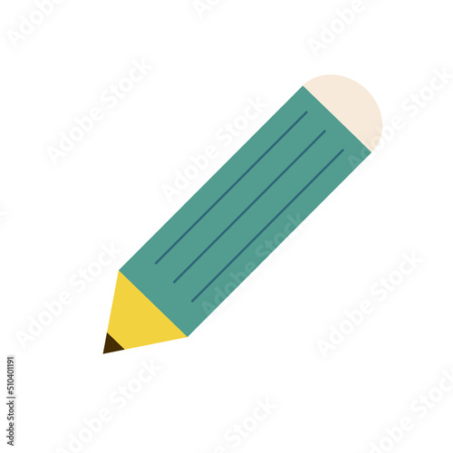pencil on white background