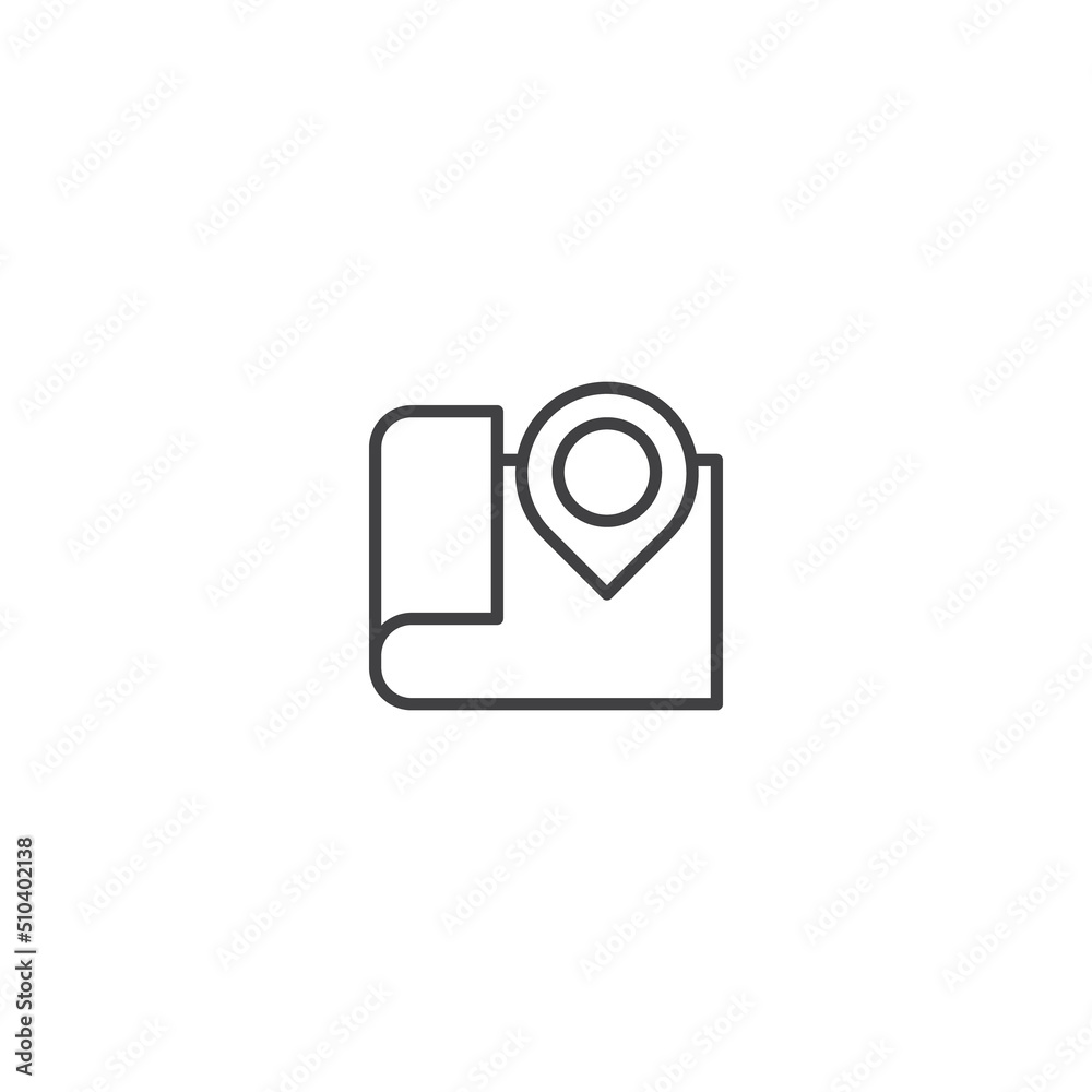 Location map pin line icon. linear style sign for mobile concept and web design. Outline vector icon. Symbol, logo illustration. Vector graphic Location map pin line icon. linear style sign for mobile concept and web design. Outline vector icon. Symbol, logo illustration. Vector graphic