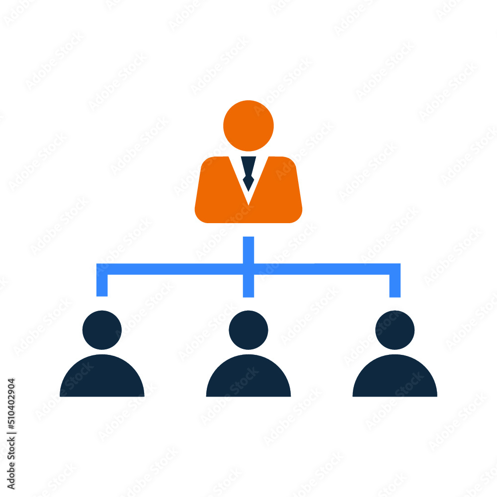 Boss, hierarchy, leader icon. Simple editable vector design isolated on a white background. Boss, hierarchy, leader icon. Simple editable vector design isolated on a white background.