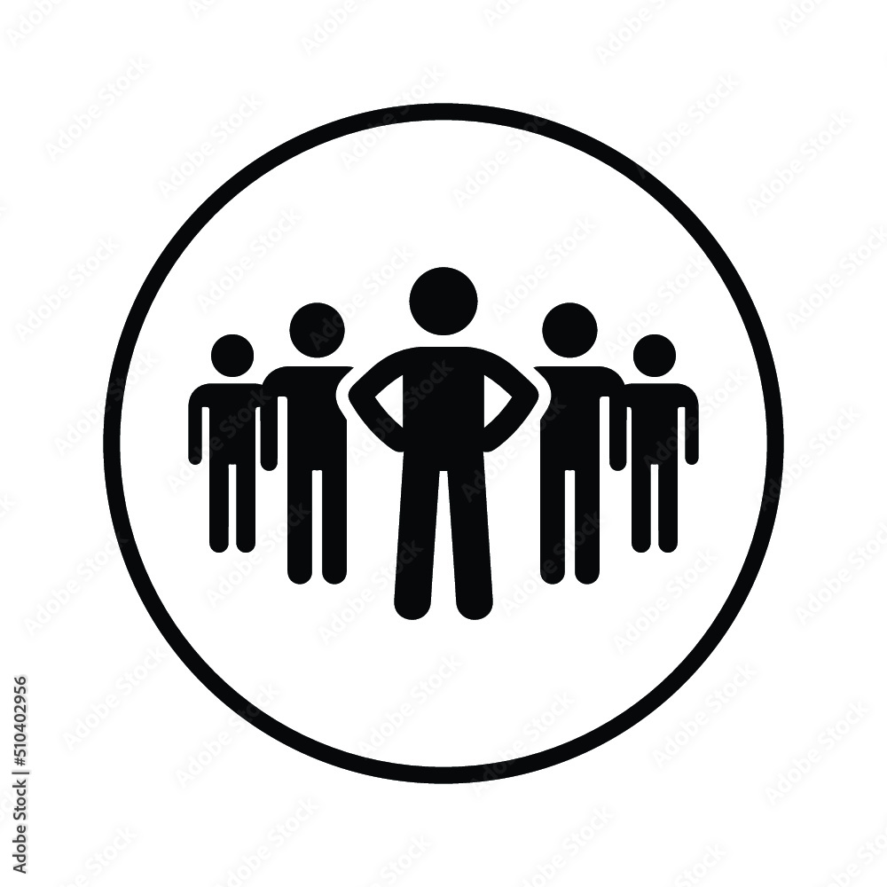 Candidates, group, team icon. Black vector graphics. Candidates, group, team icon. Black vector graphics.