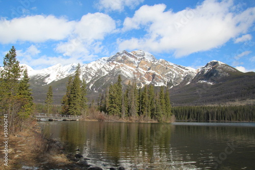 Calm Lake  Jasper National Park  Alberta
