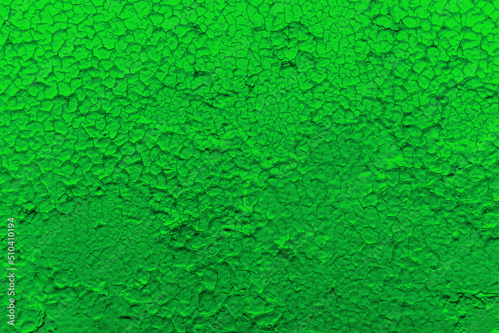 Old cracked wall painted with green paint. Textural bright back. Old cracked wall painted with green paint. Textural bright back.