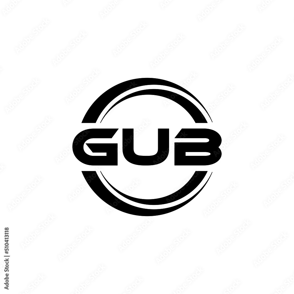 GUB letter logo design with white background in illustrator, vector logo modern alphabet font overlap style. calligraphy designs for logo, Poster, Invitation, etc. GUB letter logo design with white background in illustrator, vector logo modern alphabet font overlap style. calligraphy designs for logo, Poster, Invitation, etc.