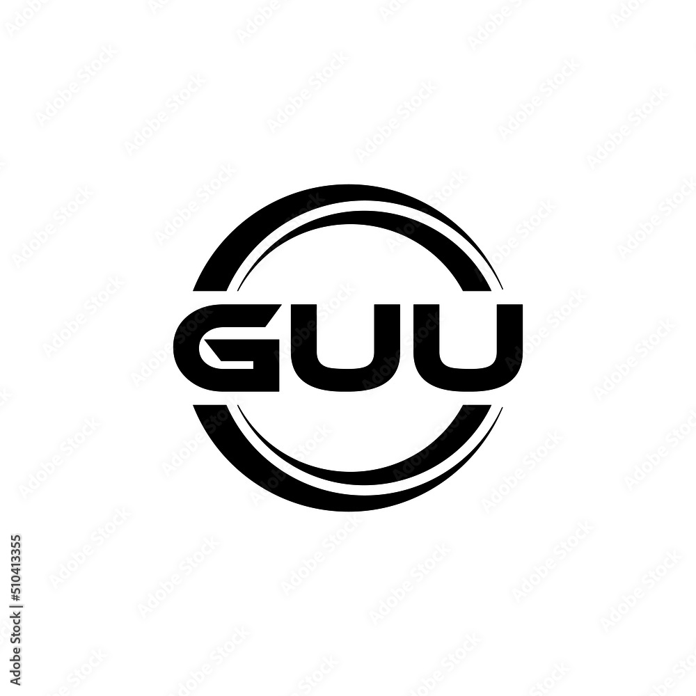 GUU letter logo design with white background in illustrator, vector logo modern alphabet font overlap style. calligraphy designs for logo, Poster, Invitation, etc. GUU letter logo design with white background in illustrator, vector logo modern alphabet font overlap style. calligraphy designs for logo, Poster, Invitation, etc.