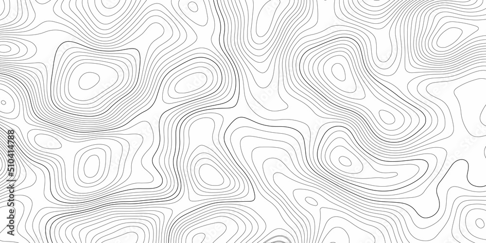 Abstract design with black and white abstract background. The concept of a conditional geography scheme and the terrain path. Wide size. Map on land vector terrain Illustration . 