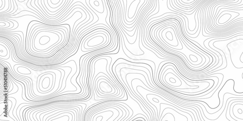 Abstract design with black and white abstract background. The concept of a conditional geography scheme and the terrain path. Wide size. Map on land vector terrain Illustration . 