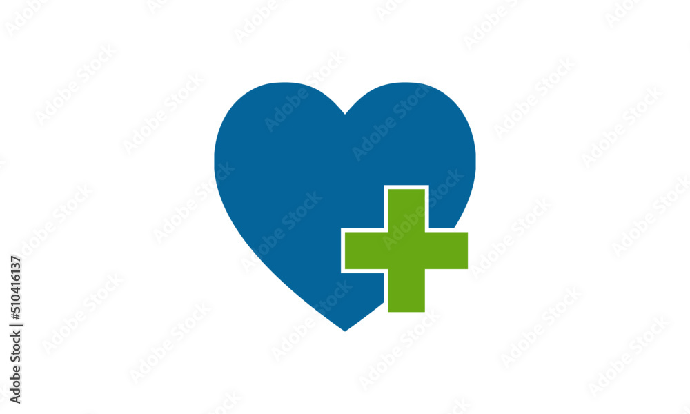 heart shape with a cross shape for medical logo. unique logo for clinic, hospital or pharmaceutical. heart shape with a cross shape for medical logo. unique logo for clinic, hospital or pharmaceutical.