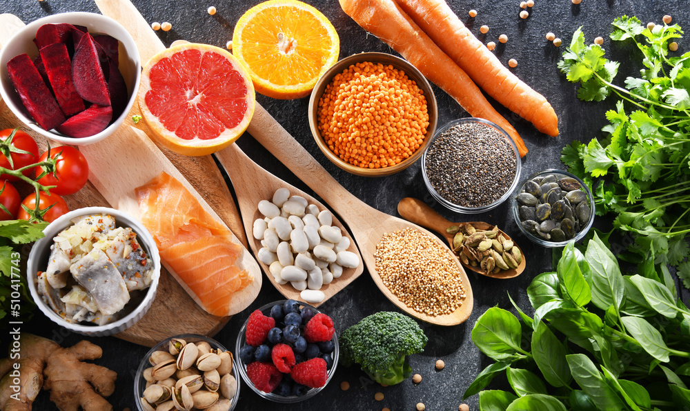 Food Products Recommended To Reduce High Blood Pressure Stock Foto 