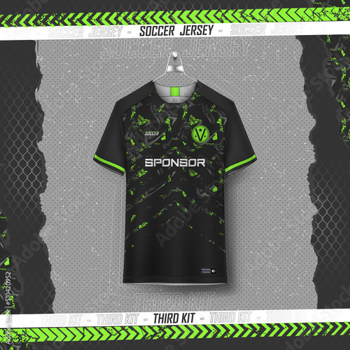 Soccer jersey design for sublimation, sport t shirt design