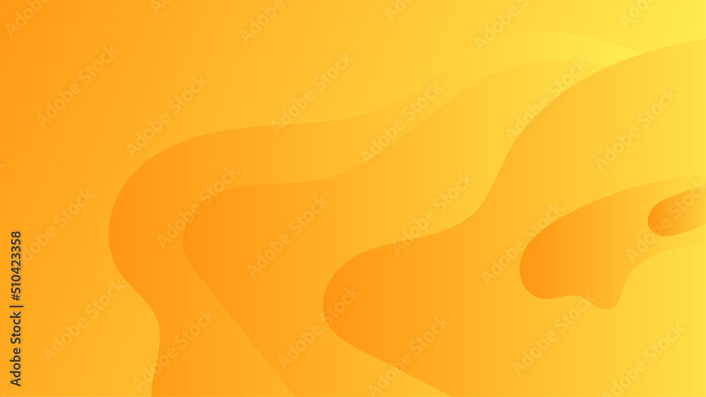 Abstract yellow background with fluid shapes modern concept.minimal poster. background for banner, web, cover, billboard, brochure, social media, landing page.