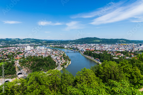 Blick auf Linz an der Donau