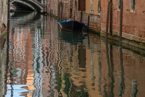 Mirroring on the water like abstract art