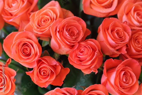 Salmon color rose bouquet