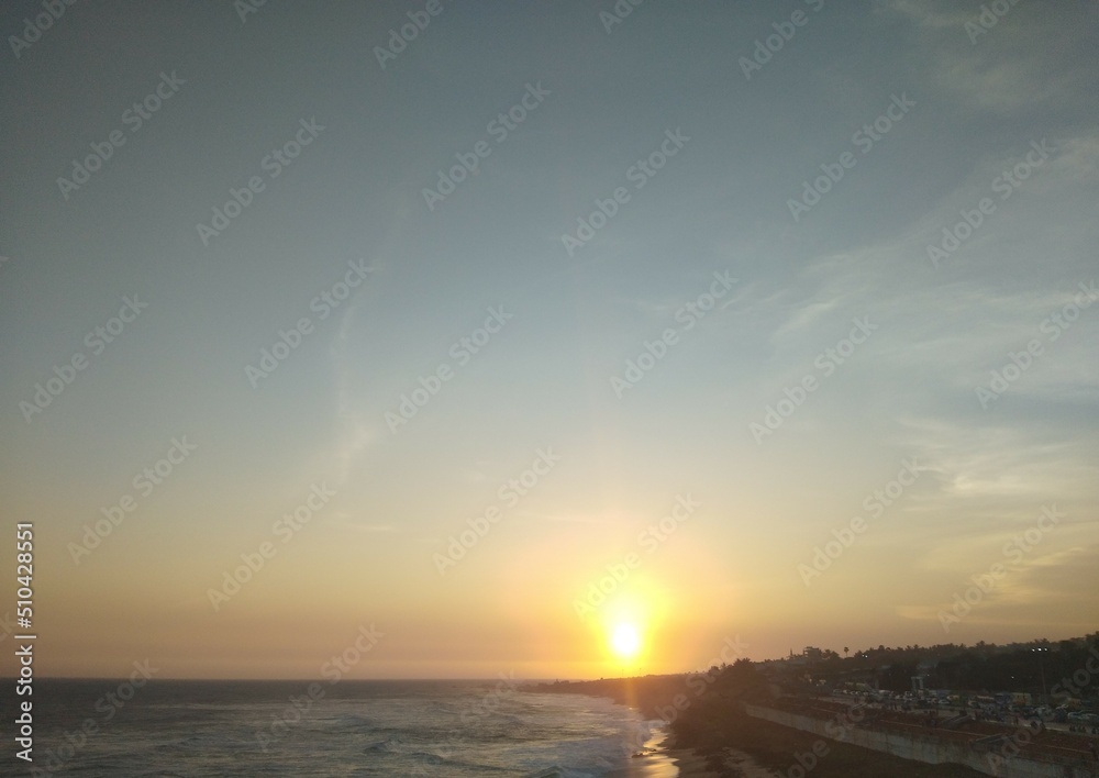 Sunset in Rameswaram, India