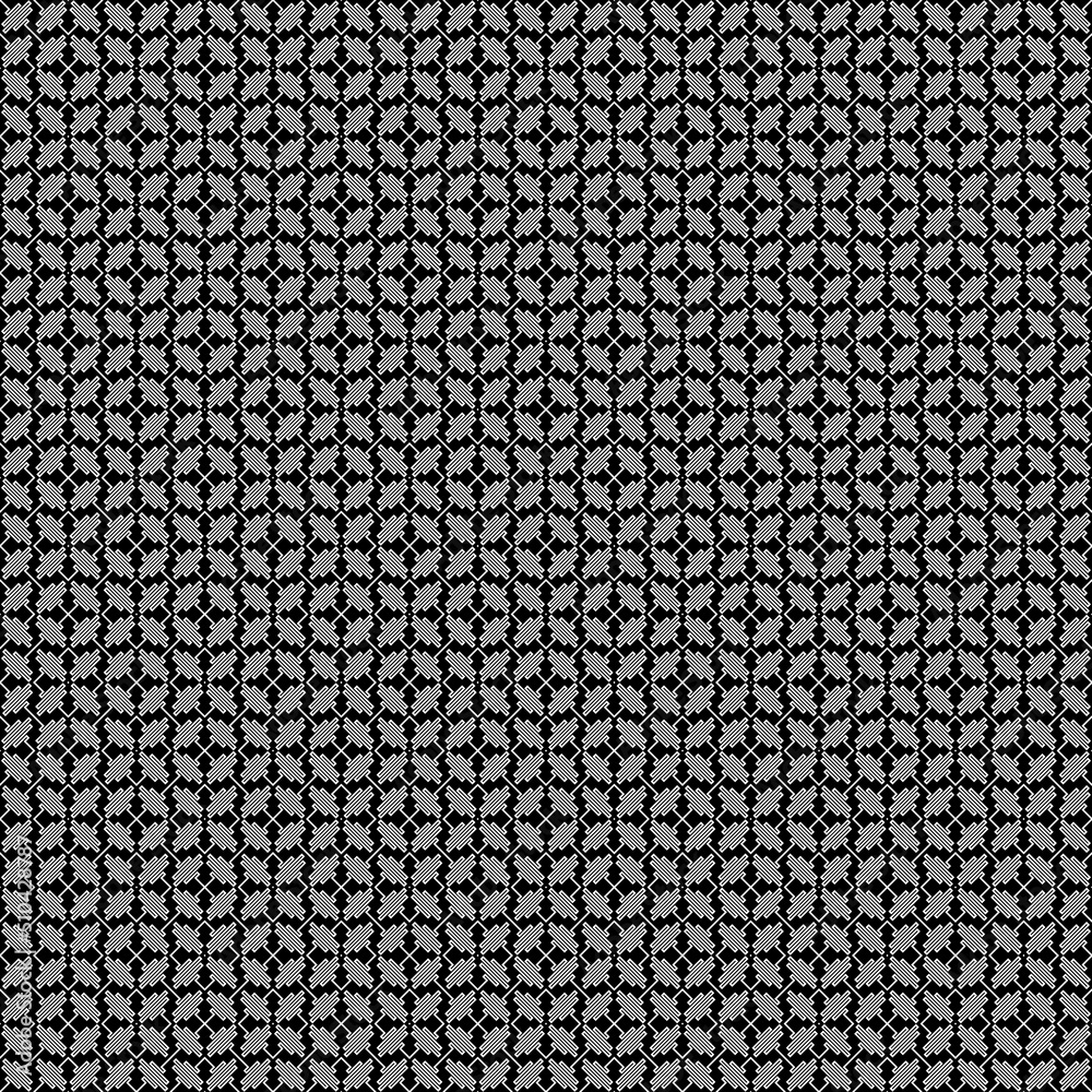 Square waves. Zigzag lines. Jagged stripes. Seamless surface pattern design with wavy linear ornament. Repeated diagonal curves wallpaper. Digital paper for page fills, web designing, textile print. Square waves. Zigzag lines. Jagged stripes. Seamless surface pattern design with wavy linear ornament. Repeated diagonal curves wallpaper. Digital paper for page fills, web designing, textile print.