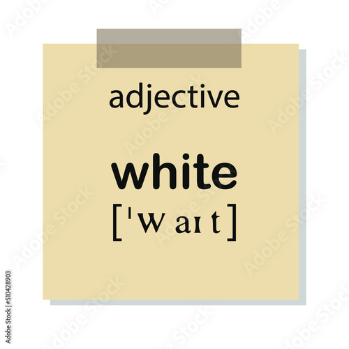 Learning a new language. English language. Flash cards for memorizing words