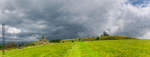 Panorama auf der Wasserkuppe in der Rhön in Hessen