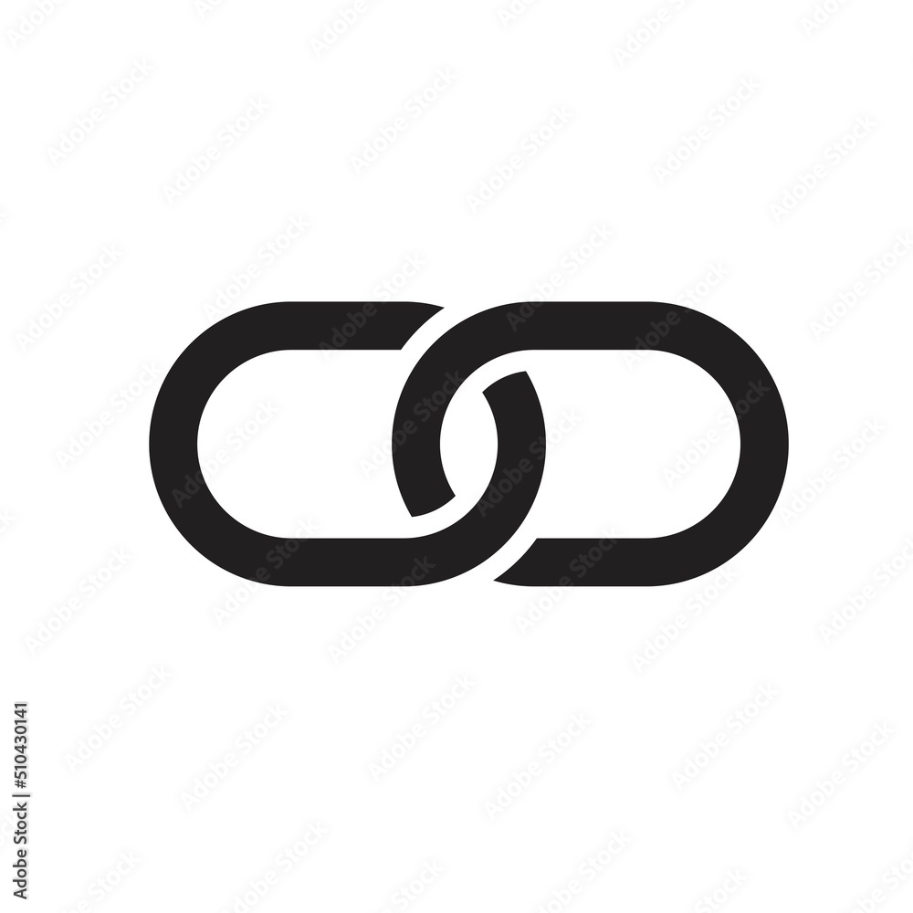 chain connection icon vector design chain connection icon vector design