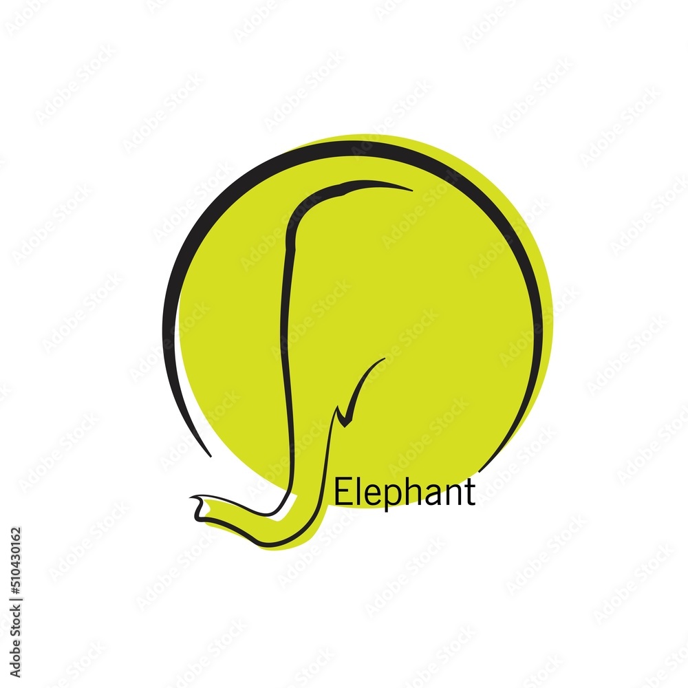 elephant head silhouette logo vector design elephant head silhouette logo vector design