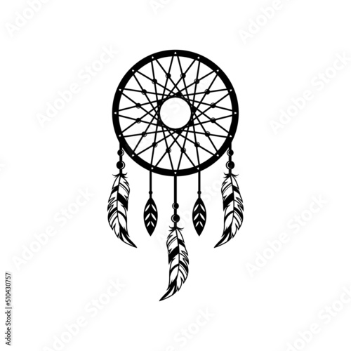 dream catcher logo icon design template vector