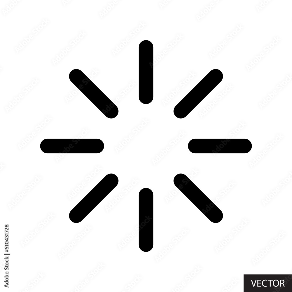 Loading icon with dashed line vector in line style design for website design, app, UI, isolated on white background. Buffering of download - upload. Editable stroke. Vector illustration. Loading icon with dashed line vector in line style design for website design, app, UI, isolated on white background. Buffering of download - upload. Editable stroke. Vector illustration.