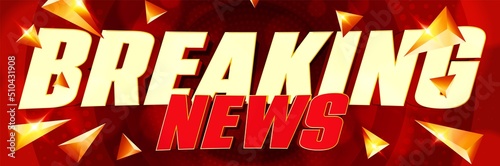 Breaking news announcement advertising design