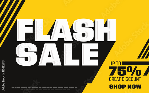 Flash sale great discount advertisement template