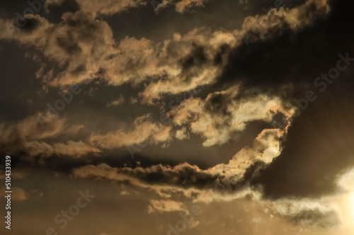 sunset in the clouds