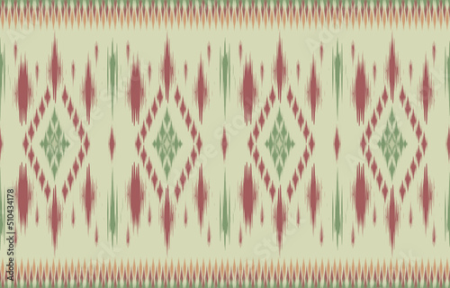 Geometric ethnic oriental ikat pattern traditional Design Print