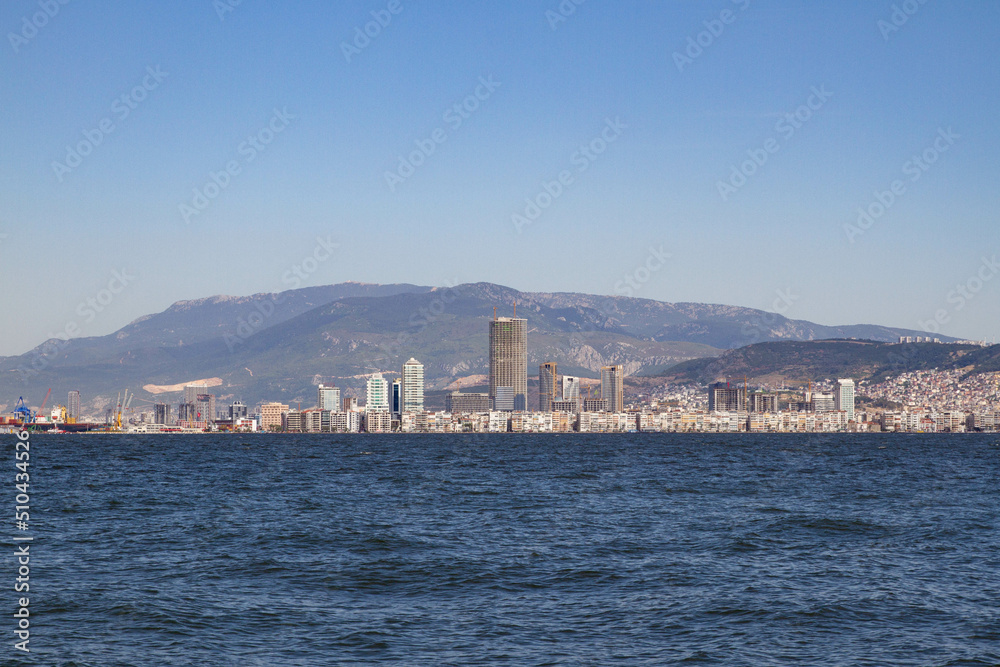 coast of Izmir, view from the sea