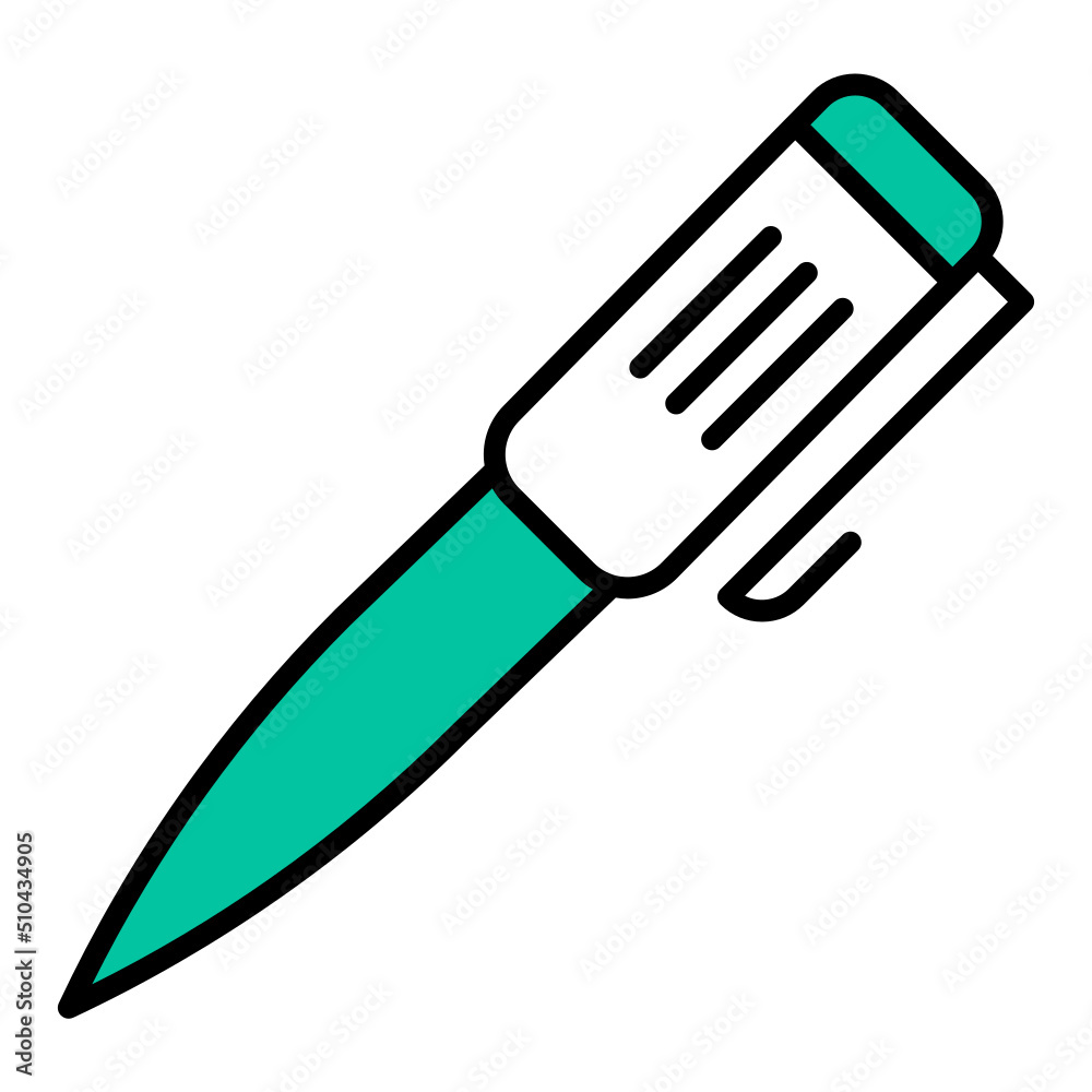 Obraz premium luxury pen icon on transparent background