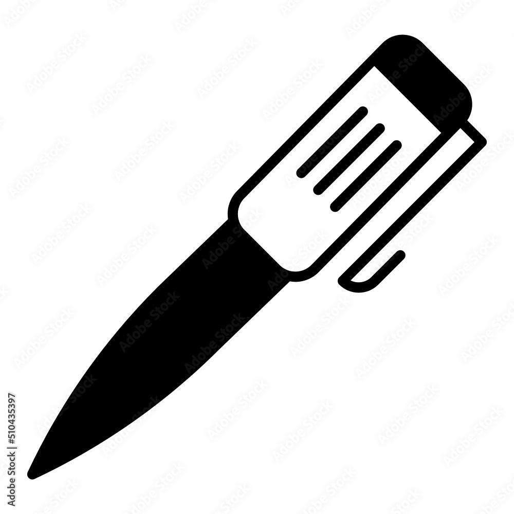 luxury pen icon on transparent background luxury pen icon on transparent background