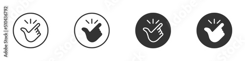 Fotografija Easy icon, finger snapping sign. Vector illustration.