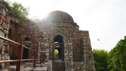 Delhi hauz khas complex General view of Firoz Shah's Tomb, photo