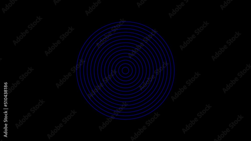 Neon colour Circle Loop in black bagground Neon colour Circle Loop in black bagground