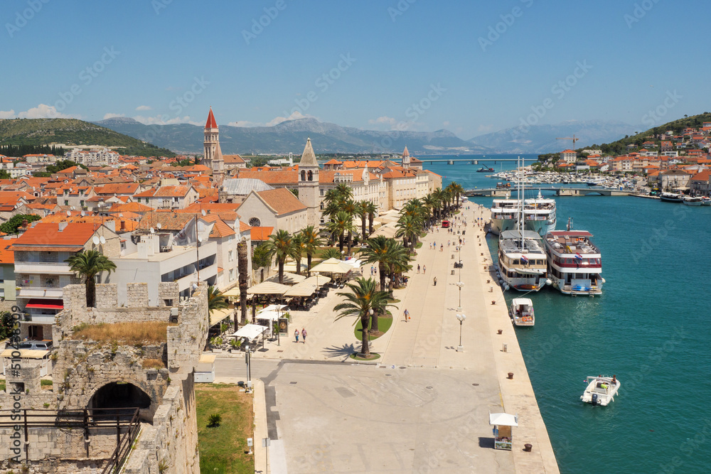 View on Trogir old town - UNESCO heritage site