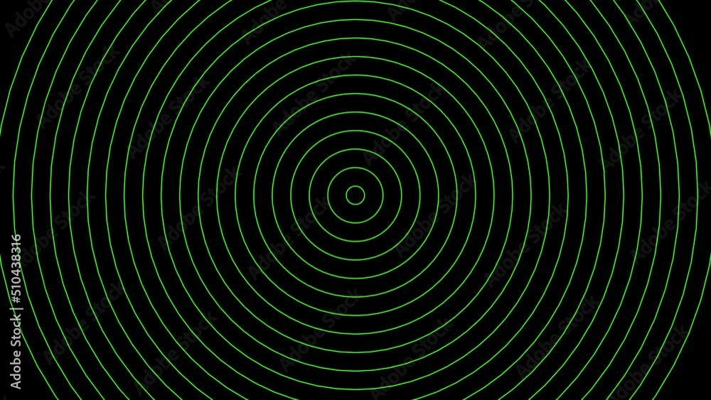Green colour circle Loop in black bagground Green colour circle Loop in black bagground