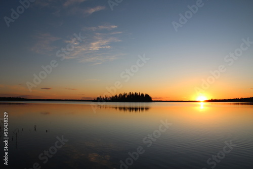 Dusk On The Astotin Lake  Elk island National Park  Alberta