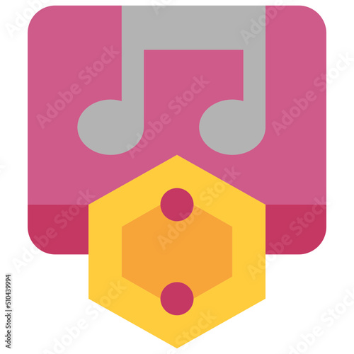 music flat icon