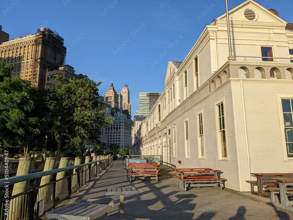 Naklejka premium Battery Park City, New York, NY - June 2022