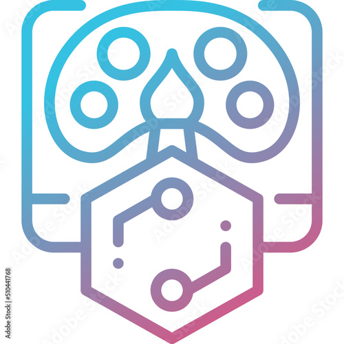 art gradient line icon