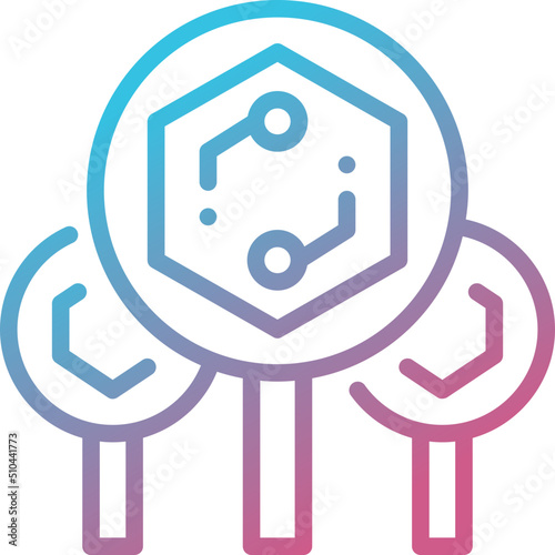 auction gradient line icon
